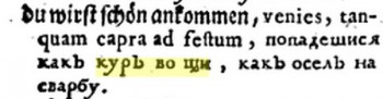 Имя или мудрёное прозвище? - Кур во щи 1731.jpg