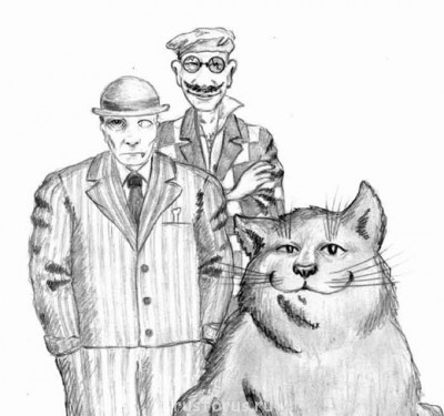 Гидронимы - kataev_Азазелло, Коровьев и Бегемот.jpg