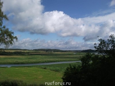 Михайловское. Река Сороть.