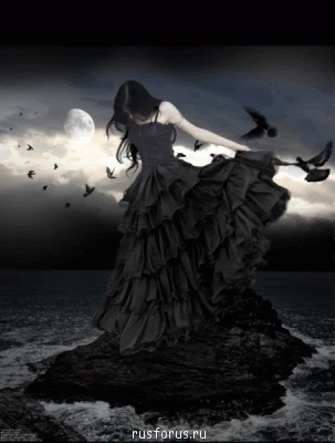 Любимые стихи. Иллюстрируем - lдева на скале.gif